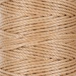 Нитки для кожи вощёные (полиэстер) 40 м, 004 св. бежевый, LC-006, Промысел