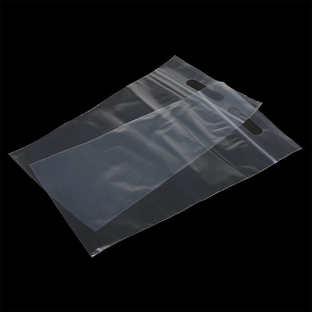 Пакет упак. полиэтиленовый с замком zip lock (зип лок) с вырубной ручкой 80 мкм 20х30см, цв.прозрачный, уп.100 шт