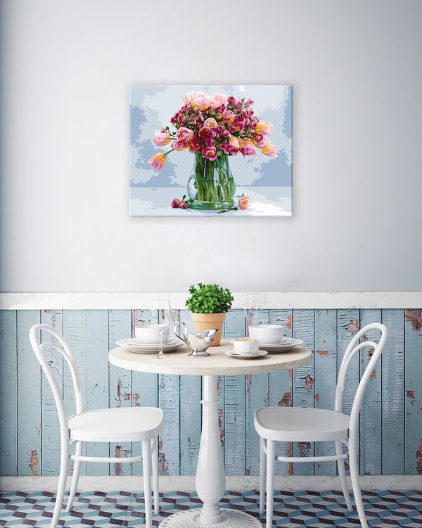 Картина по номерам Фрея, Изящный букет, 50х40 см