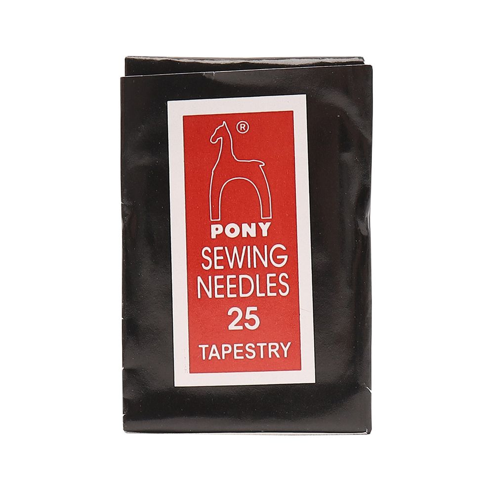 Иглы ручные гобеленовые с серебряным ушком Tapestry №25, 25 шт, PONY, 05113