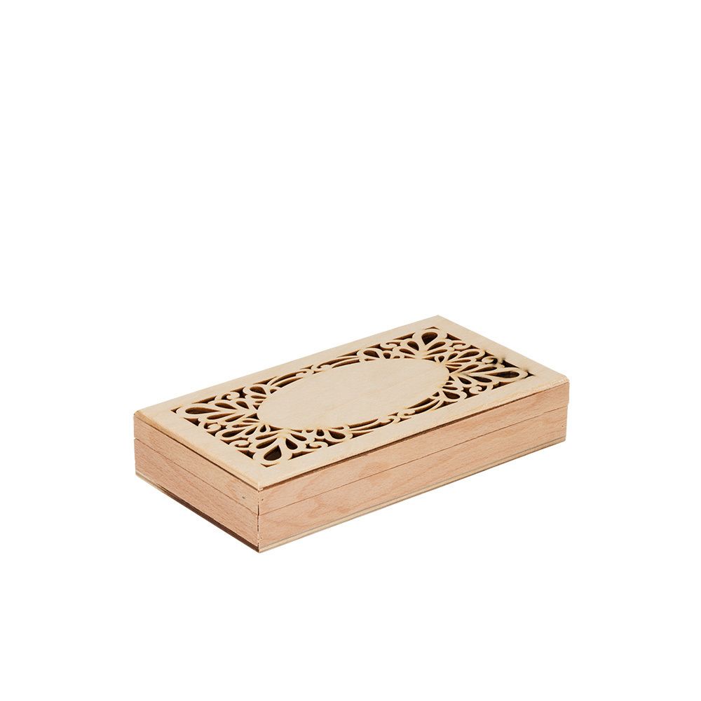 Заготовка деревянная Купюрница, бук, 19х10х3 см, с резной крышкой, ВД-749 Mr.Carving