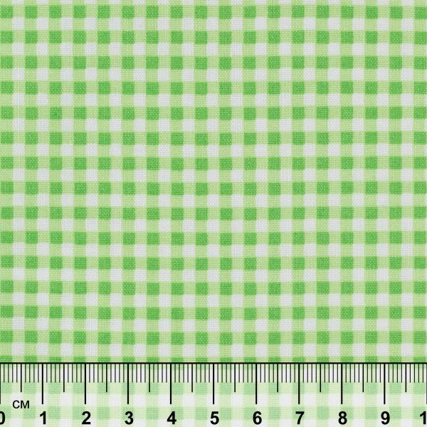 Ткань для пэчворка Peppy Бабушкин сундучок, отрез 50х55 см, 140 г/м², БС-48 клетка зеленый, Peppy
