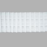 Лента (тесьма) шторная: сборка параллельная (1:2.5) 68 мм / 50 метров, равномерная