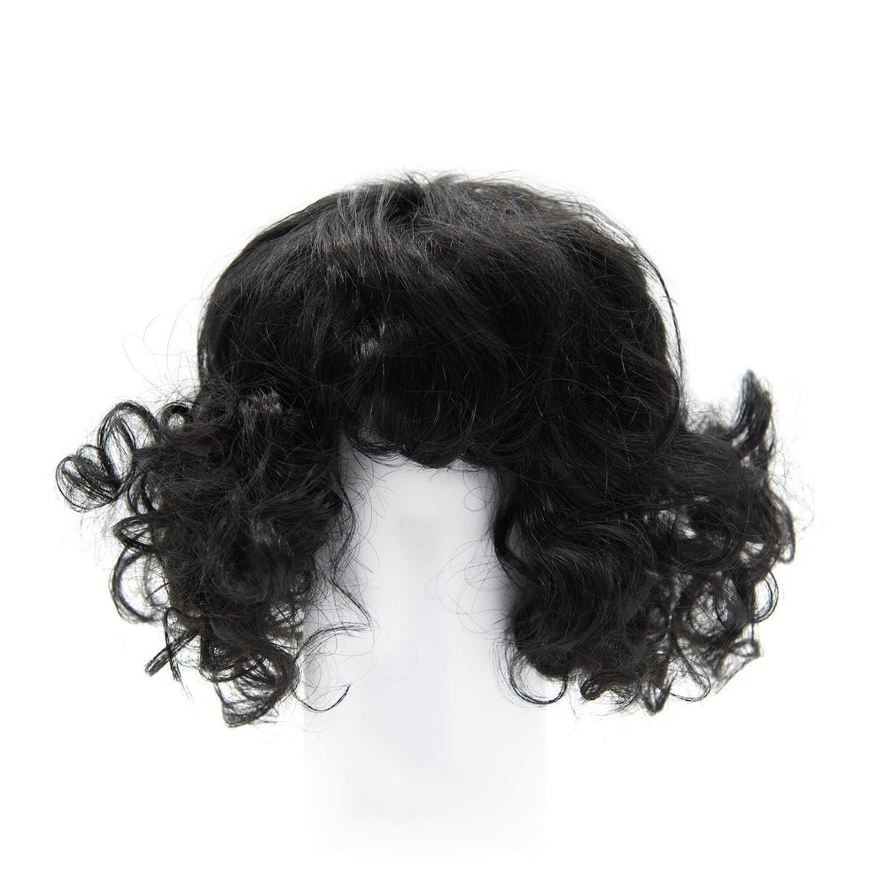 Волосы для кукол QS-4, черные