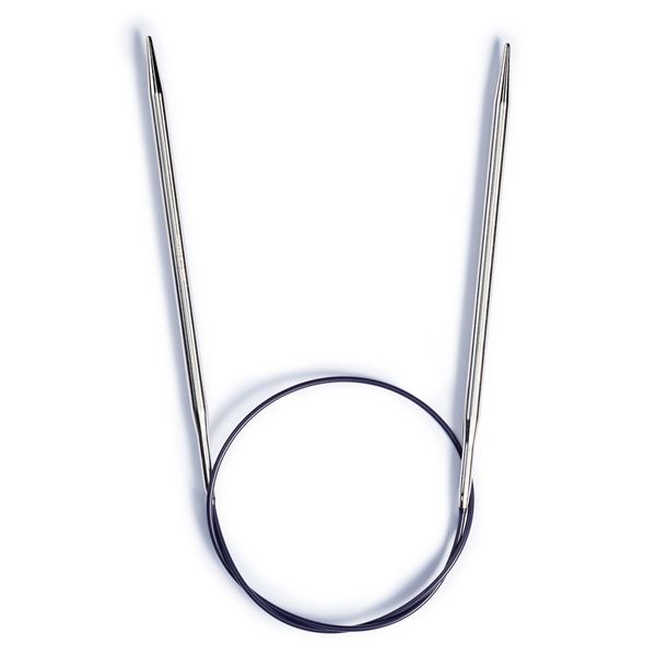Спицы круговые ⌀5.0 мм, 60 см, 1 шт, серебристые, Prym 212162