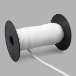 Резинка бельевая (бретелечная) матовая 8.0 мм / 50 метров, белый, (МL195.008)