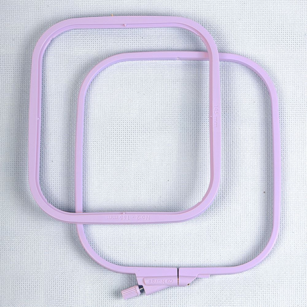 Пяльцы-рамка Nurge пластиковые 145х165 цв.фиолетовый