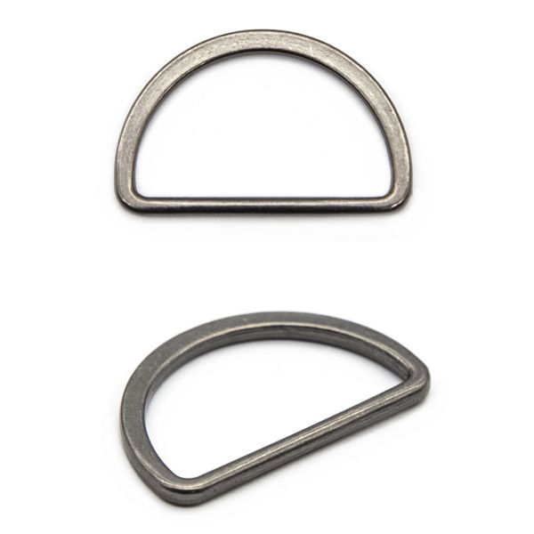 Полукольцо литое металл внутр. 30 мм (внешн. 35х23 мм), 2 шт, Hobby&Pro, чер.никель