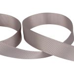 Лента репсовая (в рубчик) 25.0 мм / 45.5 метра, 125 серый, Gamma GR-25