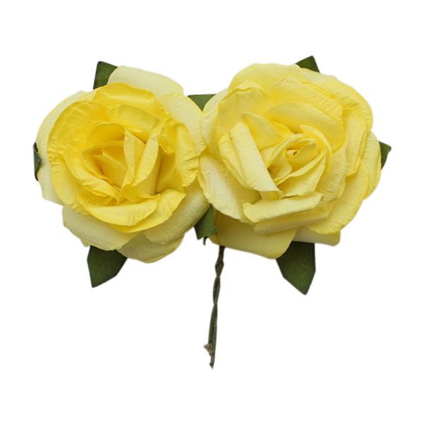 Цветы искусственные декоративные 4,3х2см, 6 шт, Астра, E13 желтый