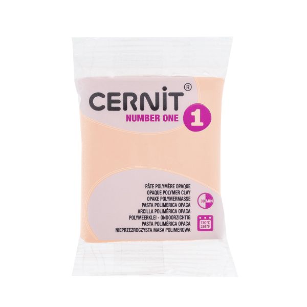 Полимерная глина запекаемая Cernit № 1, 56 г, 423 персиковый