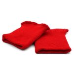 Манжеты трикотажные 8.0х9.5 см, 1 пара, средней плотности 14 кл, 1х1, в-14 красный