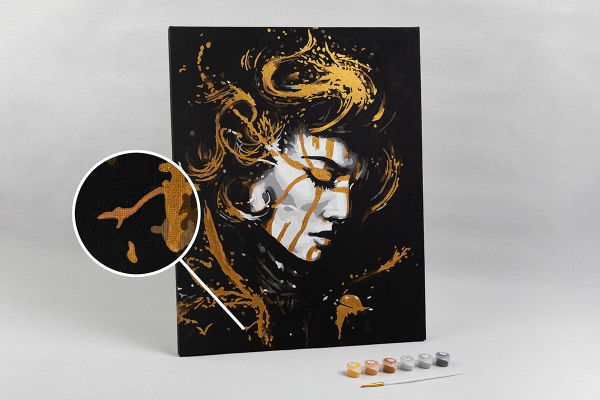 Картина по номерам Фрея, Воительница тьмы, 50х40 см