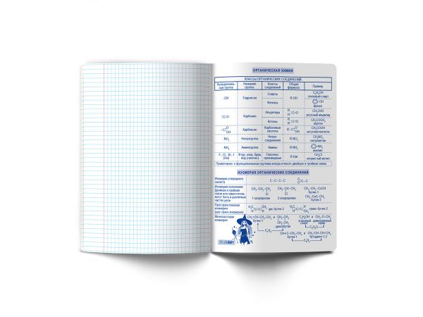 Тетрадь со справочным материалом Ковен тайных знаний, A5+ 48 л. на скобе 65 г/м², белизна 100%, 10 шт, клетка, 00860 Химия, Светоч 48Т7