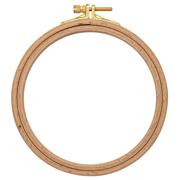 Пяльца круглые буковые, d=130 мм, выс. обода 16 мм, Nurge Hobby, 110-2