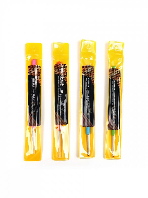 Набор крючков для вязания Maxwell Gold односторонние с золотой головкой арт.MAXW.38597 (1.5 мм, 1.7 мм, 2.0 мм, 2.5 мм)