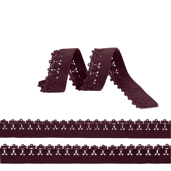 Резинка бельевая (ажурная) 12.0 мм / 100 метров, S254 фиолетовый