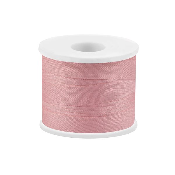 Лента (тесьма) шелковая 7.0 мм / 45.5±0.5 метров, №066 бл. розовый, Gamma SR-7
