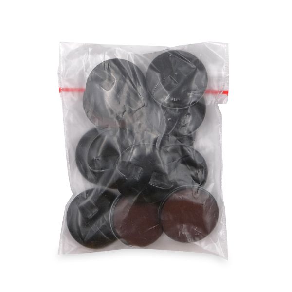 Пуговицы на ножке 40L, 25 мм, Brown, коричневый, 12 шт