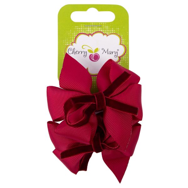 Набор резинок для волос, 10 шт, №02 бордовый, Cherry Mary DR07004