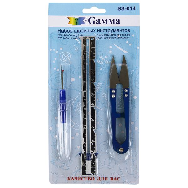 Набор инструментов для шитья, блистер, Gamma SS-014