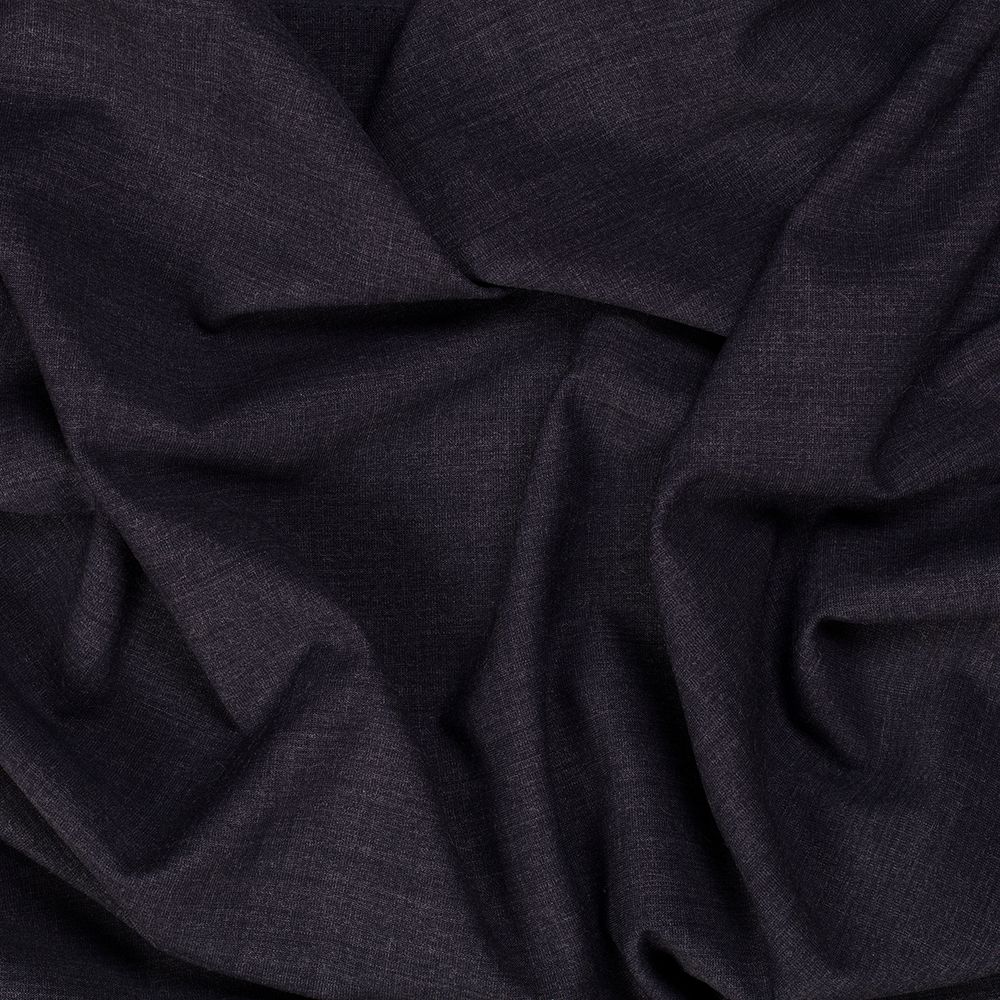 Ткань костюмная 220 г/м², 150х148±2 см, 12 т.синий меланж/dark blue melange, Gamma SUTF-006N
