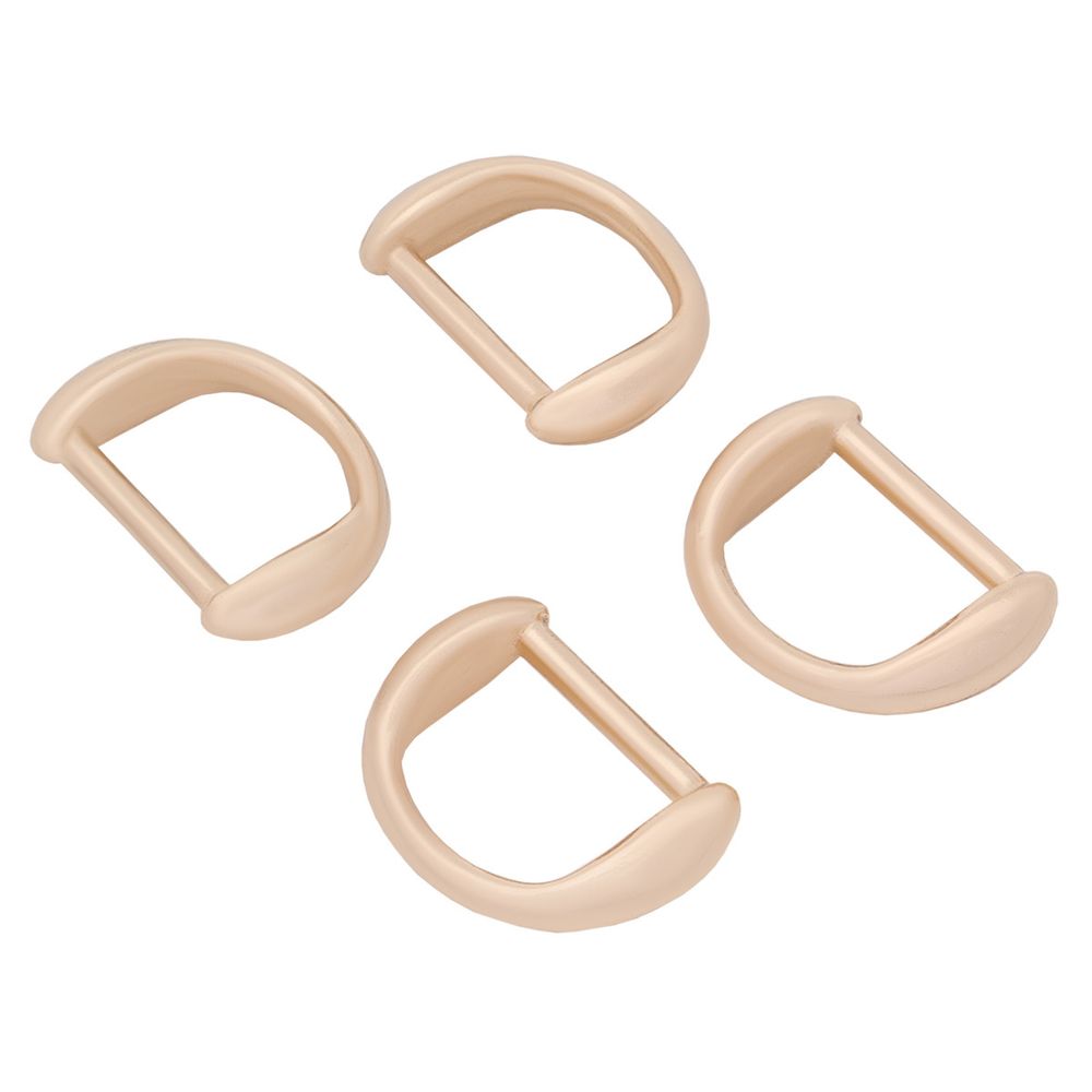 Полукольцо декоративное металл внутр. 12 мм (внешн. 20х14 мм), 4 шт, золото, MT-1855