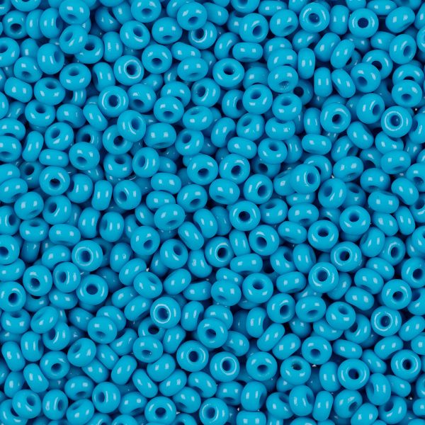 Бисер Preciosa 7/0 (3.4 мм), 50 г, 63050 т.голубой, 311-19001