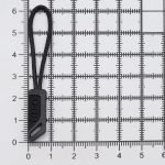 Пуллер для молнии 8х65мм (черный), ГЛН2300, 50 шт