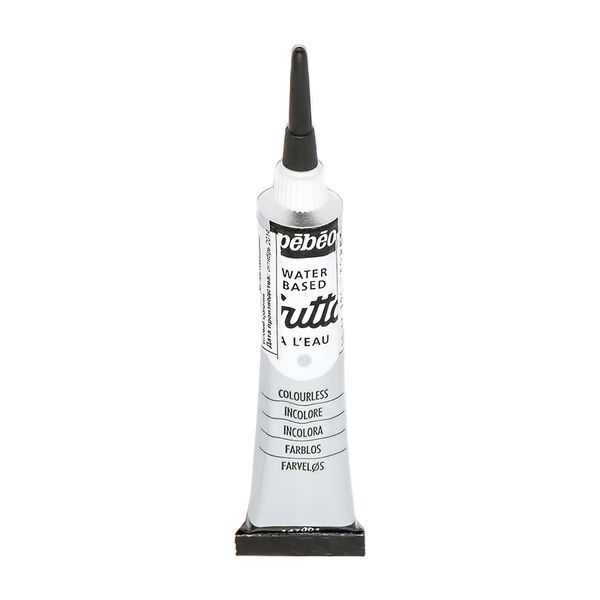 Контурная краска по шелку Gutta 20 мл 147-001 прозрачный (смываемый), Pebeo