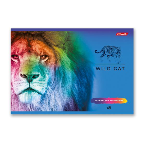 Альбом для рисования 100 г/м², A4 29х20.5 см, 48 л. на скобе, 5 шт, 000268 Большие кошки, Светоч 48АЛСК4_1_3_9