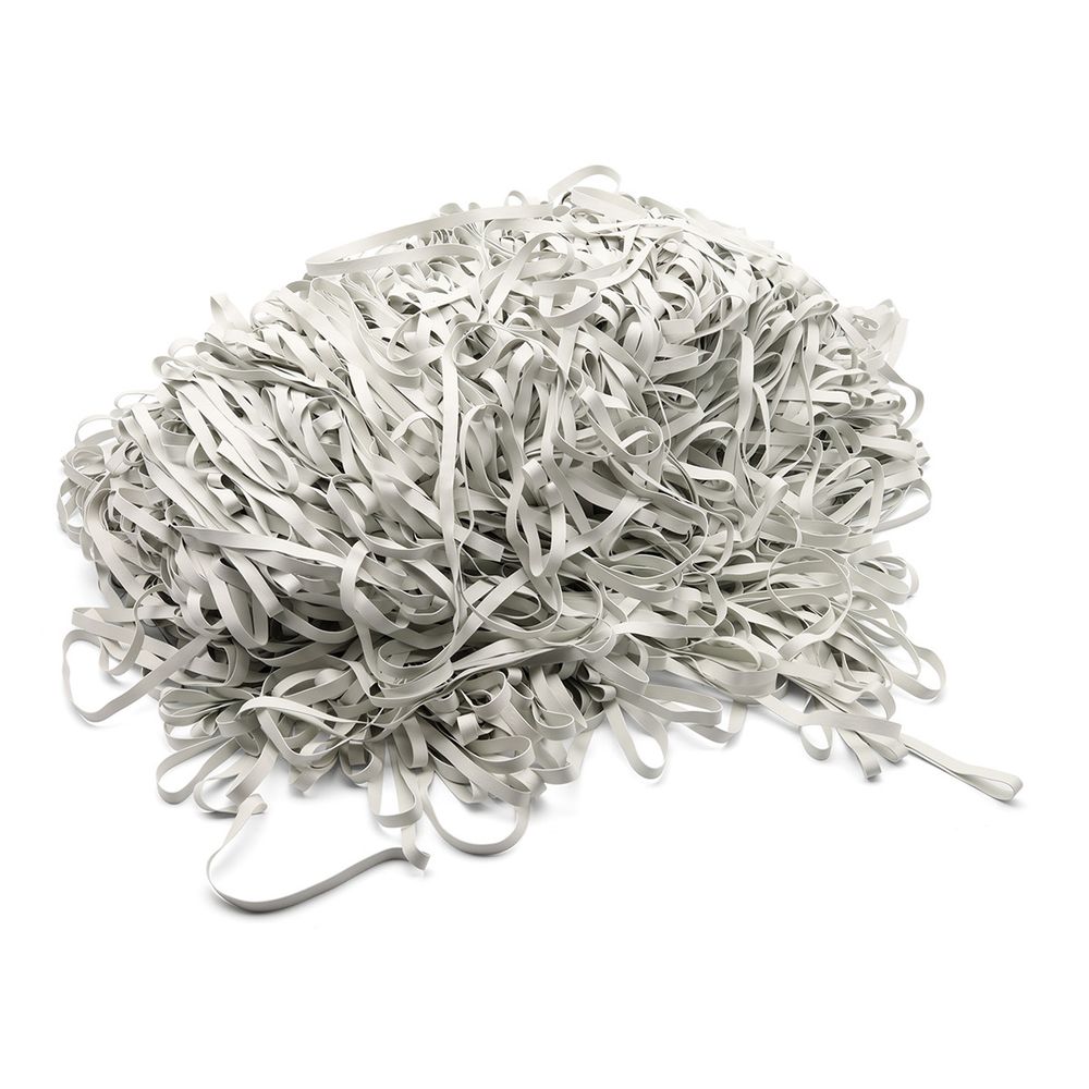 Резинка латексная гладкая 8.0 мм / 5 кг (≈ 775 метров), толщ. 0.6 мм, белый