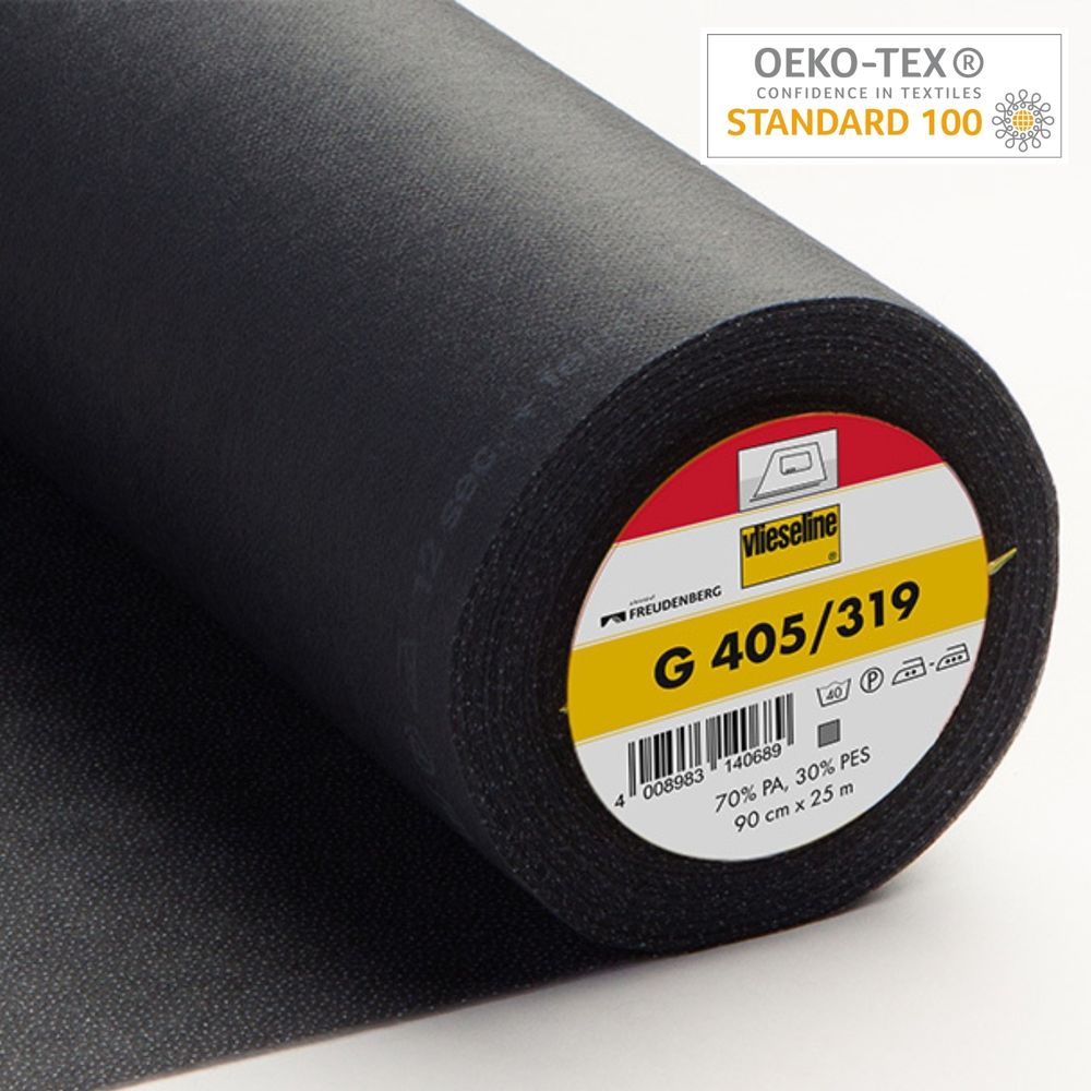 Флизелин клеевой G405, 90см*25м, графитовый, 53574492, Freudenberg, 25 м