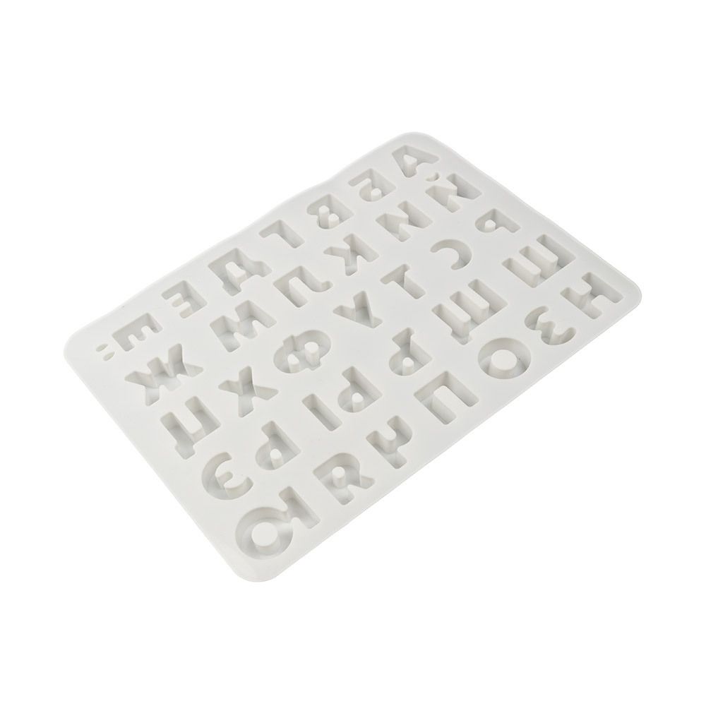 Форма силиконовая для пирожных 36.6х26х2 см, алфавит -33 ячеек, S-Chief SPC-0308