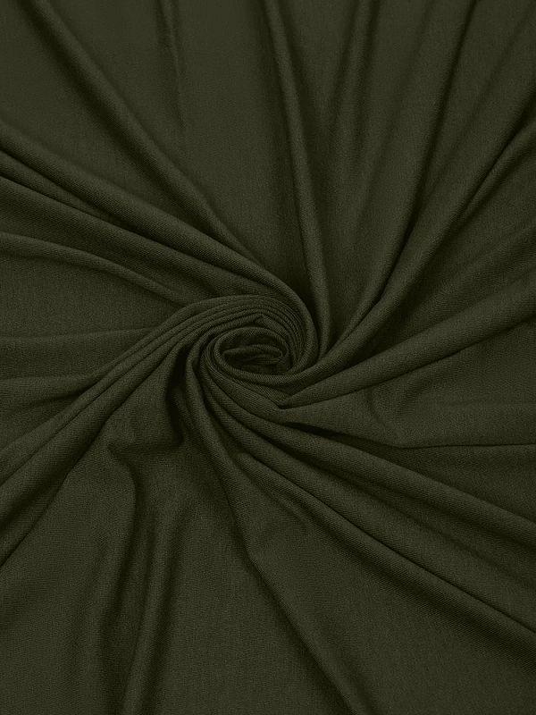 Вискоза трикотажная 240 г/м², 180 см / 1 метр, TBY.023709, хаки