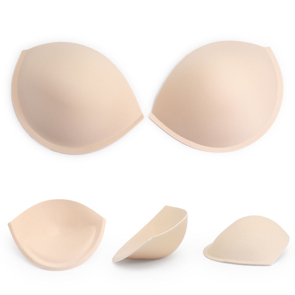 Бельевые чашечки для бюстгальтера без уступа с наполнением и эфф. pushup, р.40(10пар) (Бежевый), 3514