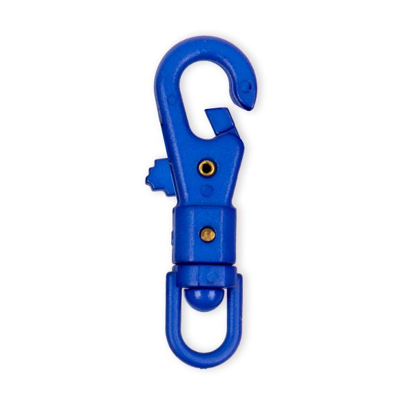 Карабин пластик 14 мм, 10 шт, №13 голубой, Gamma GHB004