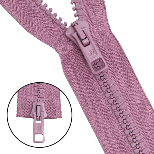 Молния трактор Arta Т6 (6 мм) 2 зам., разъем., 100 см, цв. 100 пыльная роза, уп.5 шт