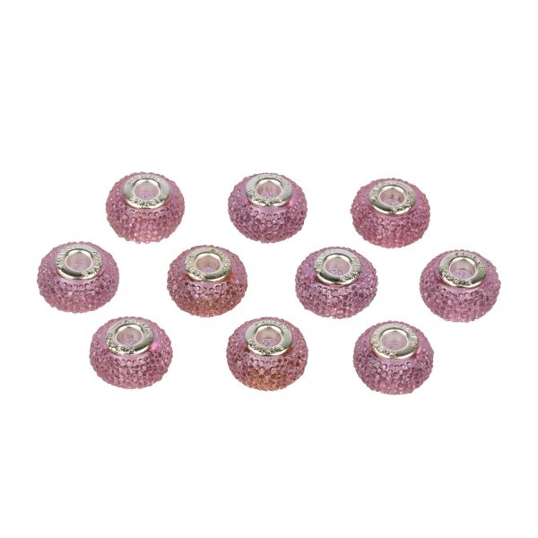 Бусины шармы ⌀16 мм, 10 шт, смола, №07 сиреневый, Zlatka RFB-16