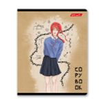 Тетрадь ученическая общая, выборочный лак, A5+ 48 л. на скобе 65 г/м², белизна 100%, 10 шт, клетка в термоусадочной пленке, 000742 Мыслим позитивно, Светоч 48ТЕТк-003