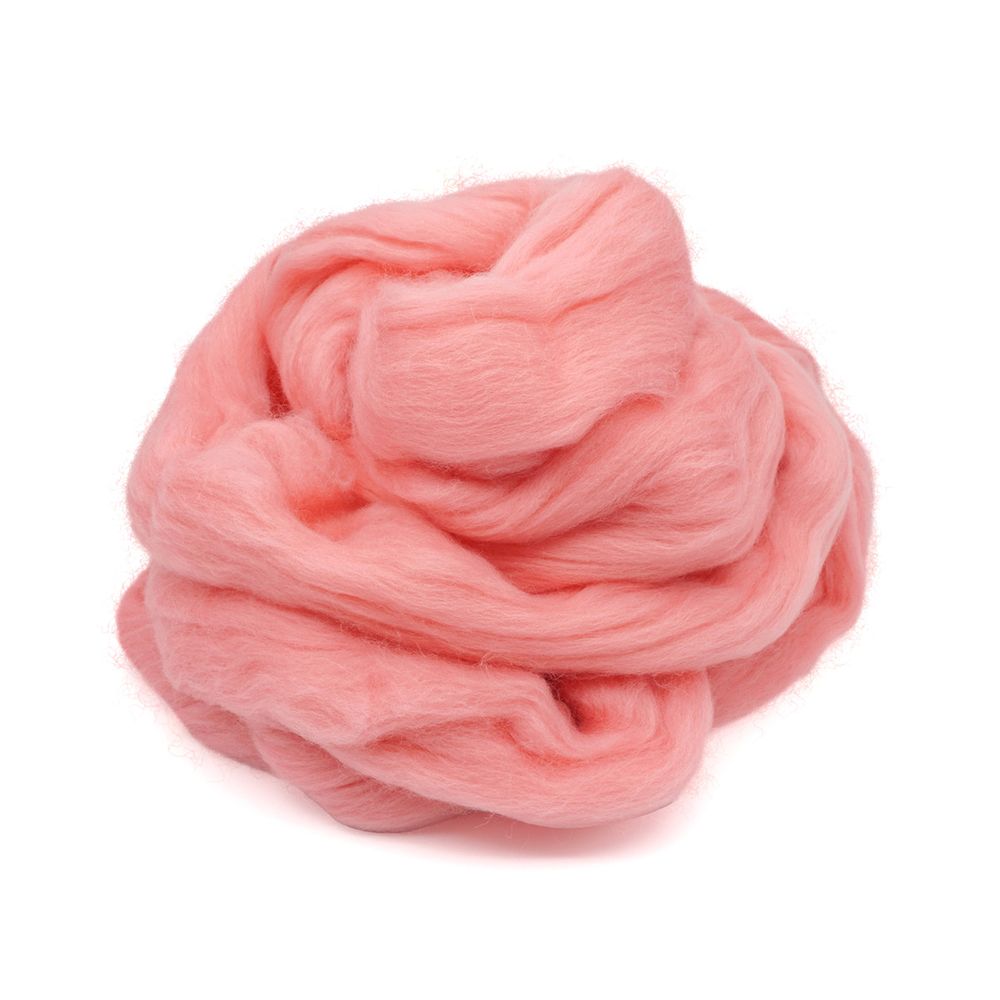 Шерсть для валяния Троицкая тонкая 1х100 г (до 23 мкр), 125 камелия