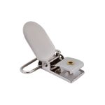 Клипса для подтяжек гладкая 30.0 мм, сталь (никель), 20 шт