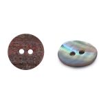 Пуговицы на 2 прокола 24L (15мм), ракушка (A-Natural (натуральный)), CN-S003A, 36 шт