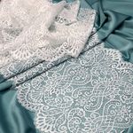 Кружево бельевое эластичное 240 мм / 25 м, 40992, цв.001 белый, Kruzhevo