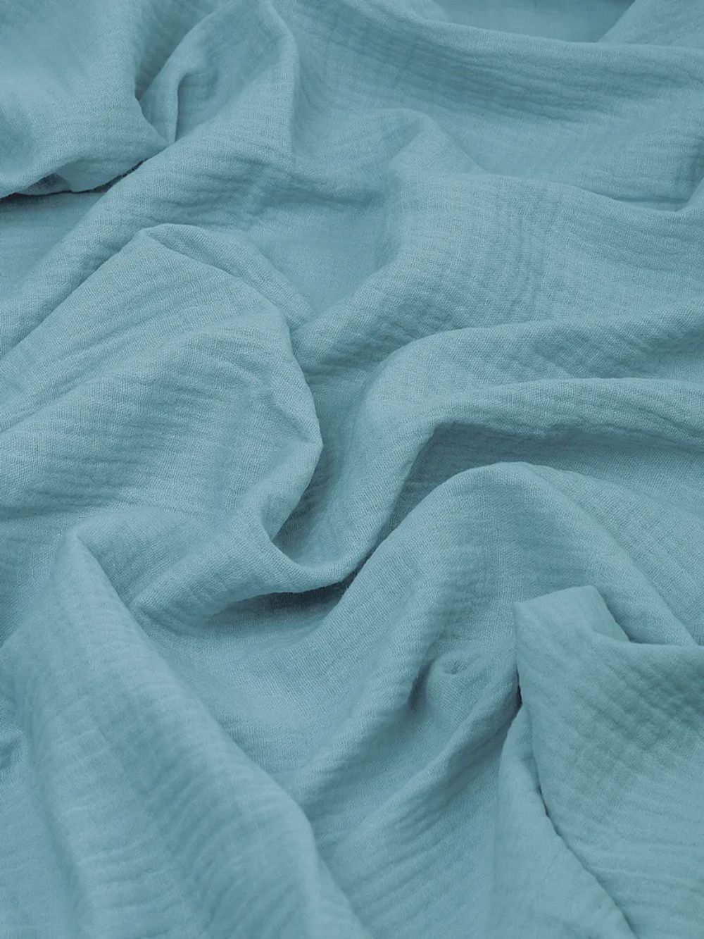 Муслин 125 г/м², 130 см / 2 метра, TBY.Mus.24723.35.2, цв.35 пудро-зеленый