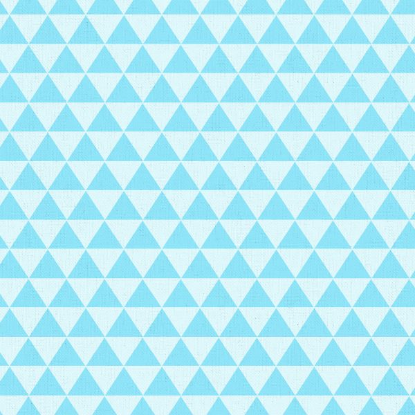 Ткань для пэчворка Peppy Бабушкин сундучок, рулон 112 см / 5 метров, БС-44 треугольники голубой, Peppy