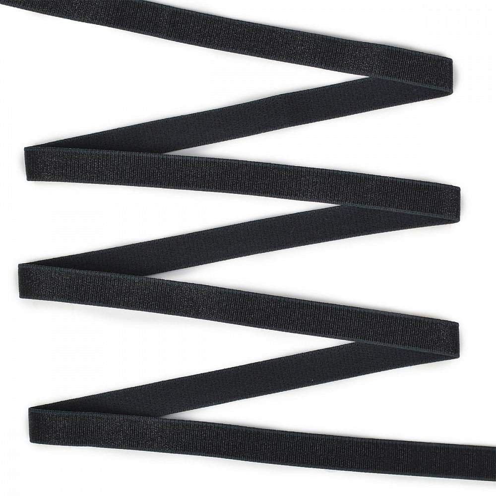 Резинка бельевая (бретелечная) 10.0 мм / 50 метров, RBB05 черный F322