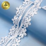 Кружево гипюр (плетёное) 20 мм, TBY.H1591A, теплый белый, 13.71м, Kruzhevo