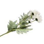 Цветы искусственные Хризантема кустовые, 61см, A Белая