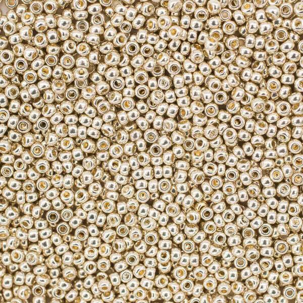 Бисер Preciosa solgel металлик 10/0 (2.3 мм), круг.отв., 500гр, 331-19001-10/0-18303